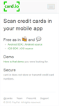 Mobile Screenshot of card.io