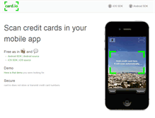 Tablet Screenshot of card.io